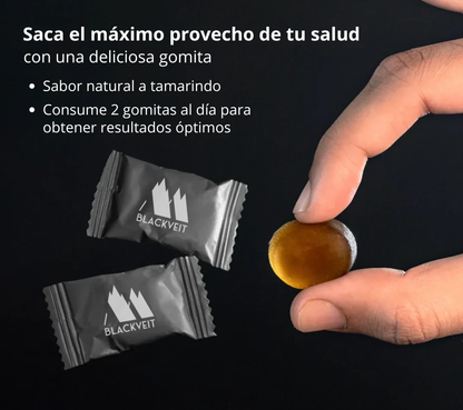 BlackVeit Gold Gomitas de Shilajit Puro del Himalaya: Con Ashwagandha, Black Musli y Gokshura