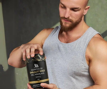 BlackVeit Gold Gomitas de Shilajit Puro del Himalaya: Con Ashwagandha, Black Musli y Gokshura